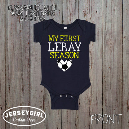 My First Soccer Season bodysuit
