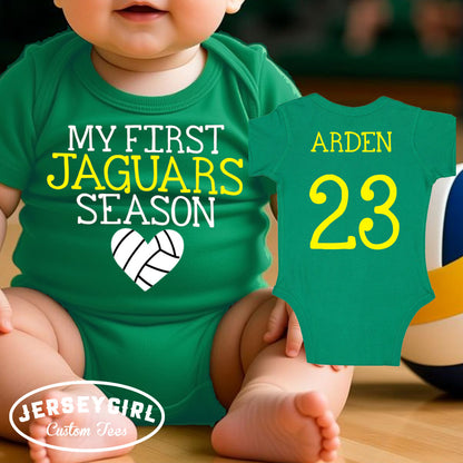 My First Volleyball Season bodysuit