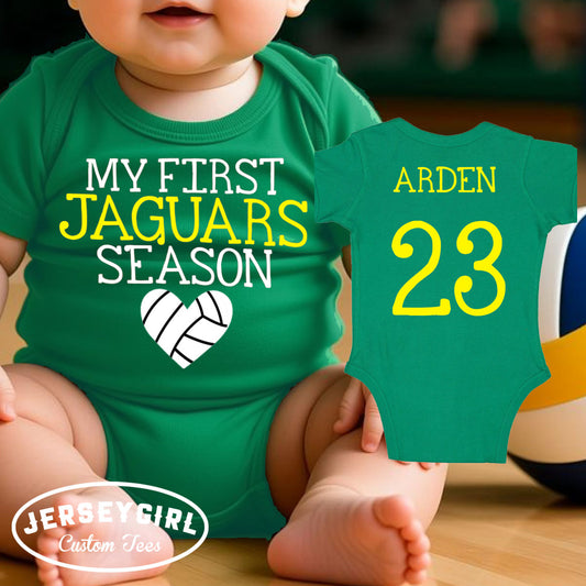 My First Volleyball Season bodysuit