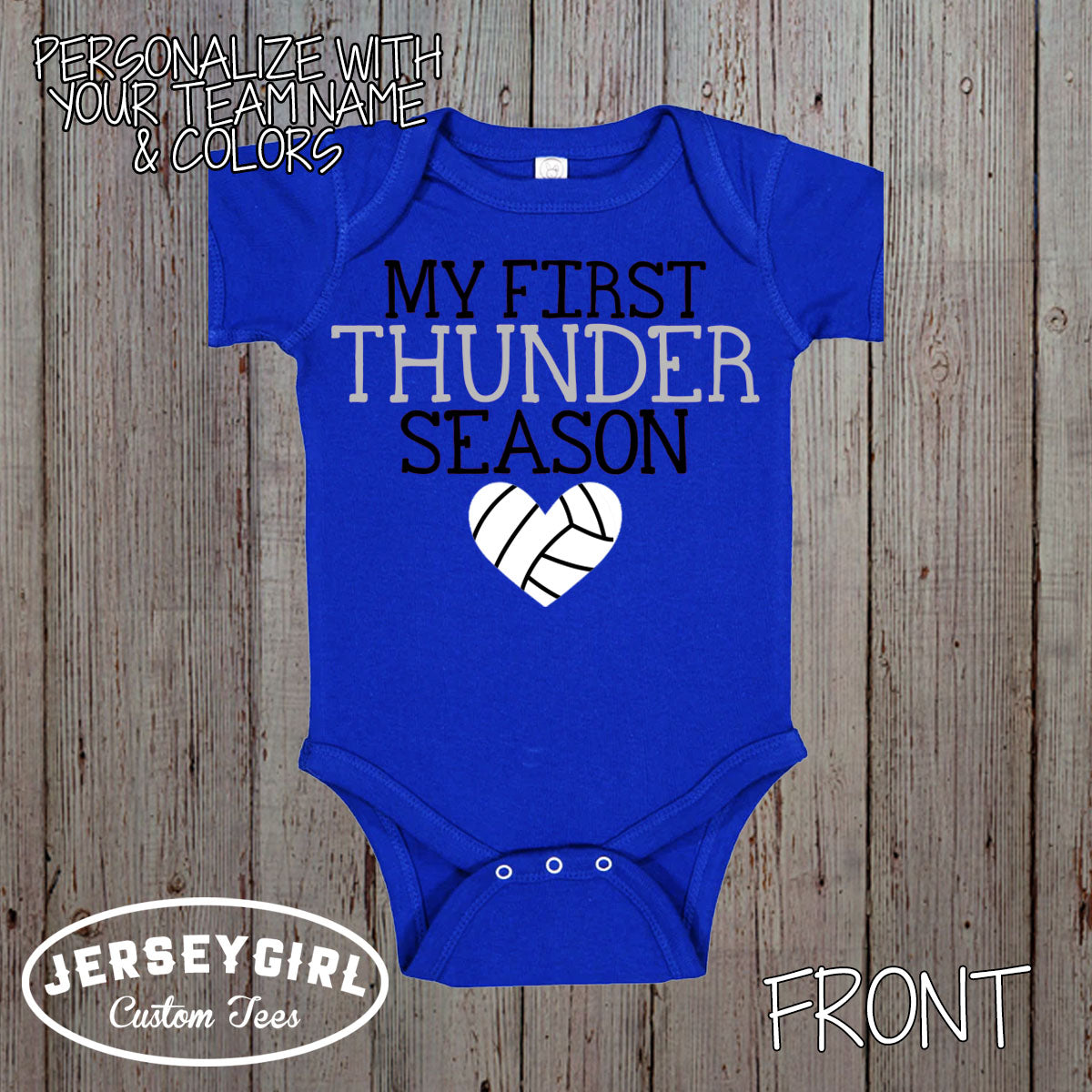 My First Volleyball Season bodysuit