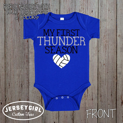 My First Volleyball Season bodysuit