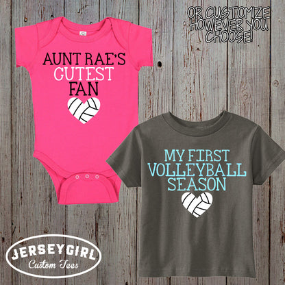 My First Volleyball Season bodysuit