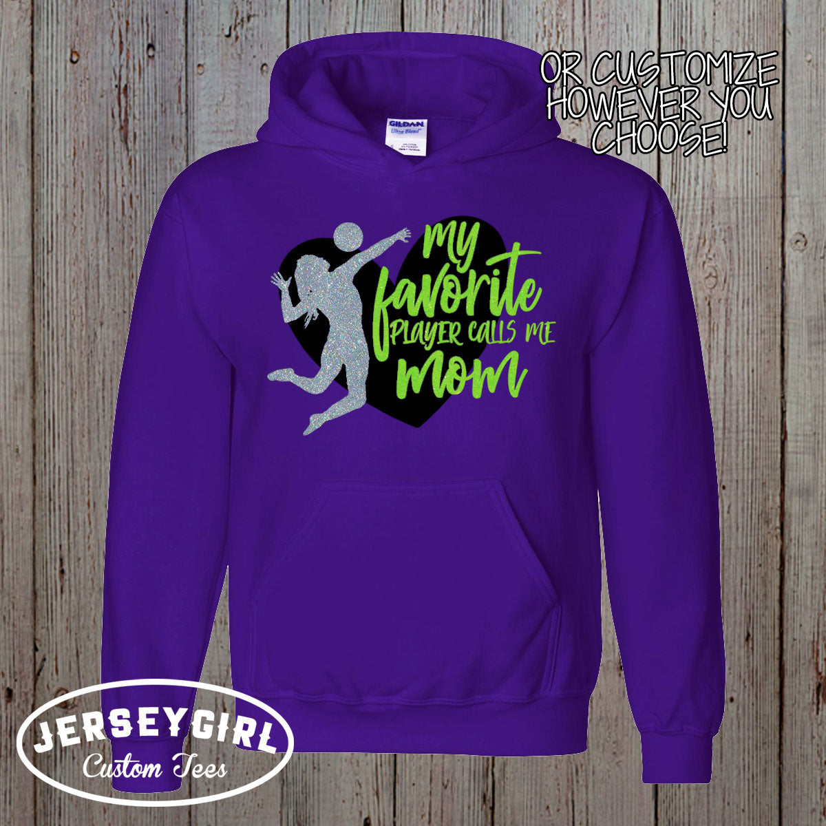 My Heart is on That Court Volleyball hoodie