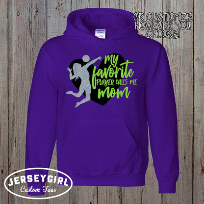 My Heart is on That Court Volleyball hoodie