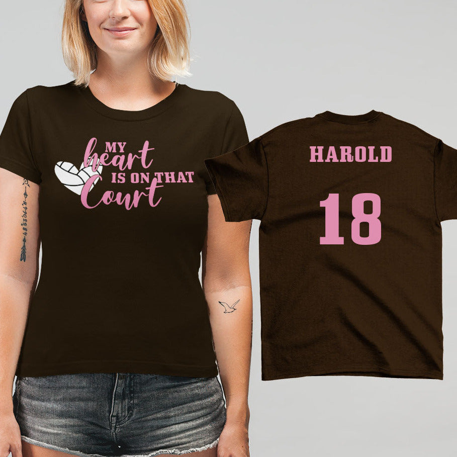 my heart is on that court volleyball shirt