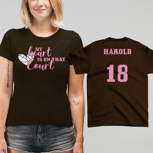 my heart is on that court volleyball shirt