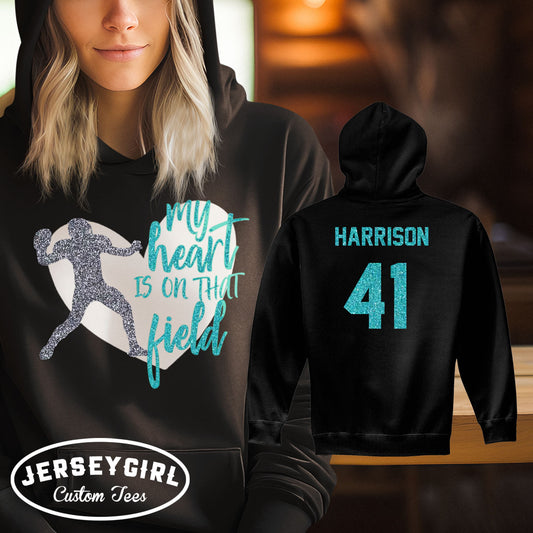 I Know I Play Like a Girl Try to Keep Up football hoodie
