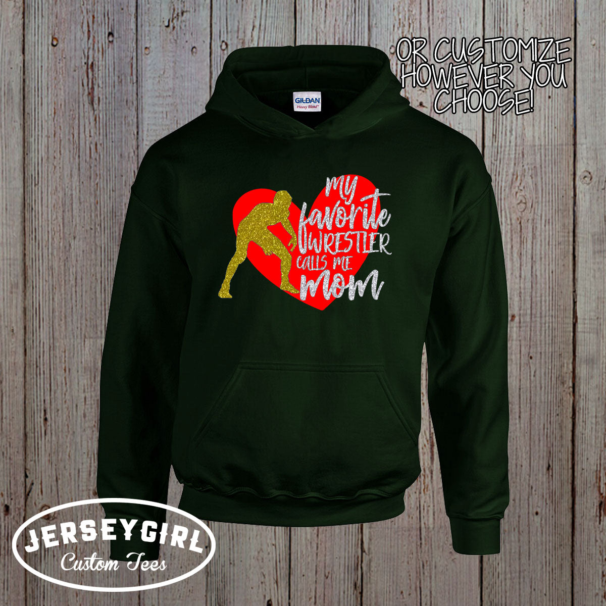 My Heart is on That Mat wrestling sweatshirt