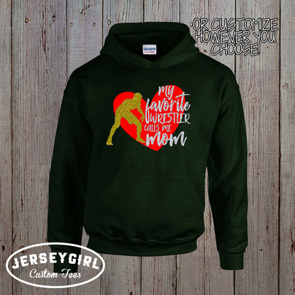 My Heart is on That Mat wrestling sweatshirt