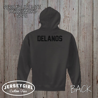 My Heart is on That Track running hoodie