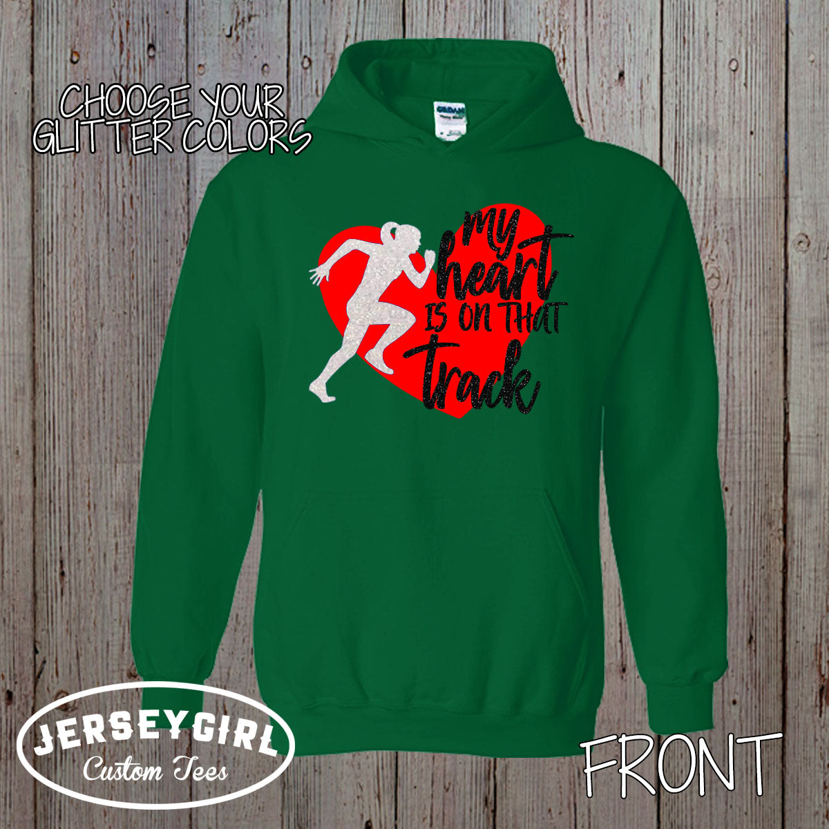 My Heart is on That Track Running Hoodie (Girl)