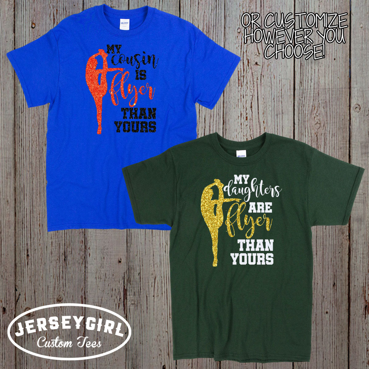 my sister is flyer than yours cheer shirt