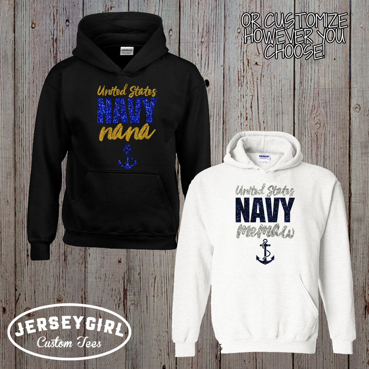 Custom Navy Grandma Sweatshirt