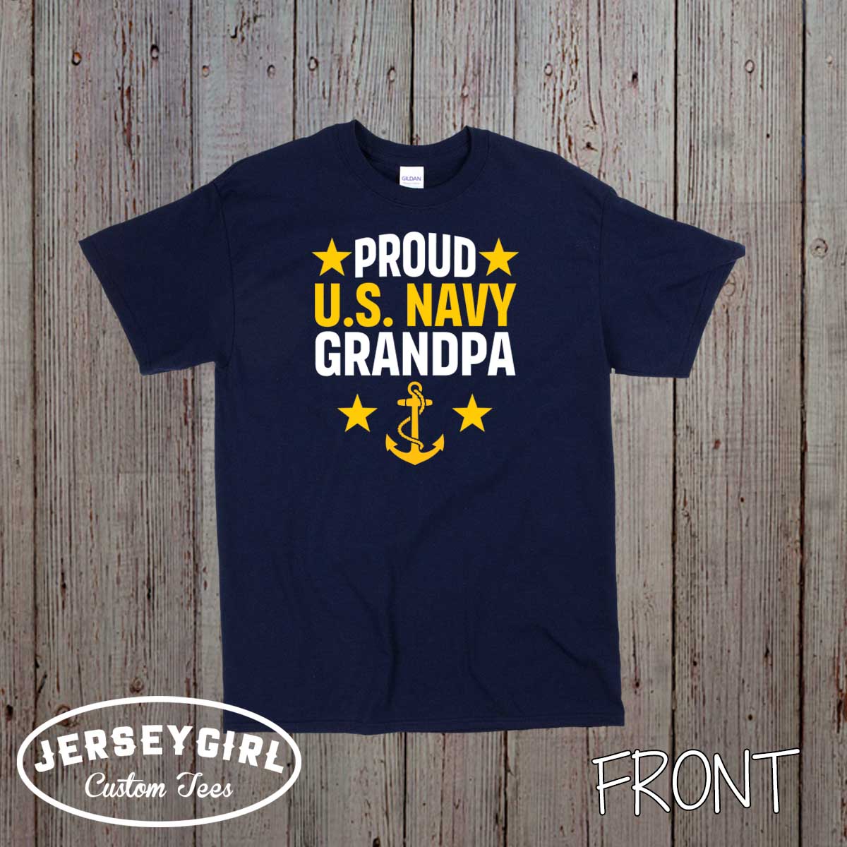 custom Navy grandpa shirt