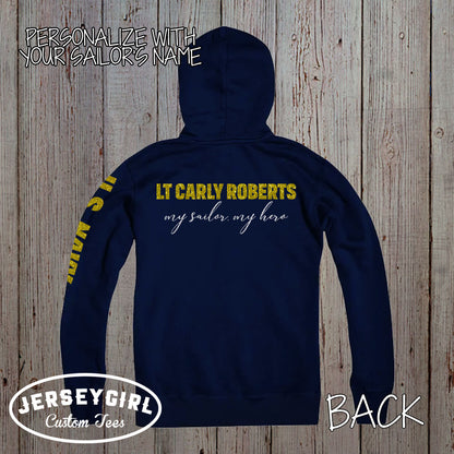Custom Navy Sister Hoodie