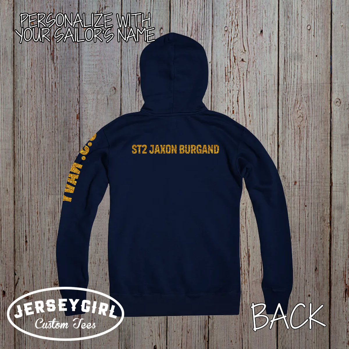 custom Navy wife hoodie