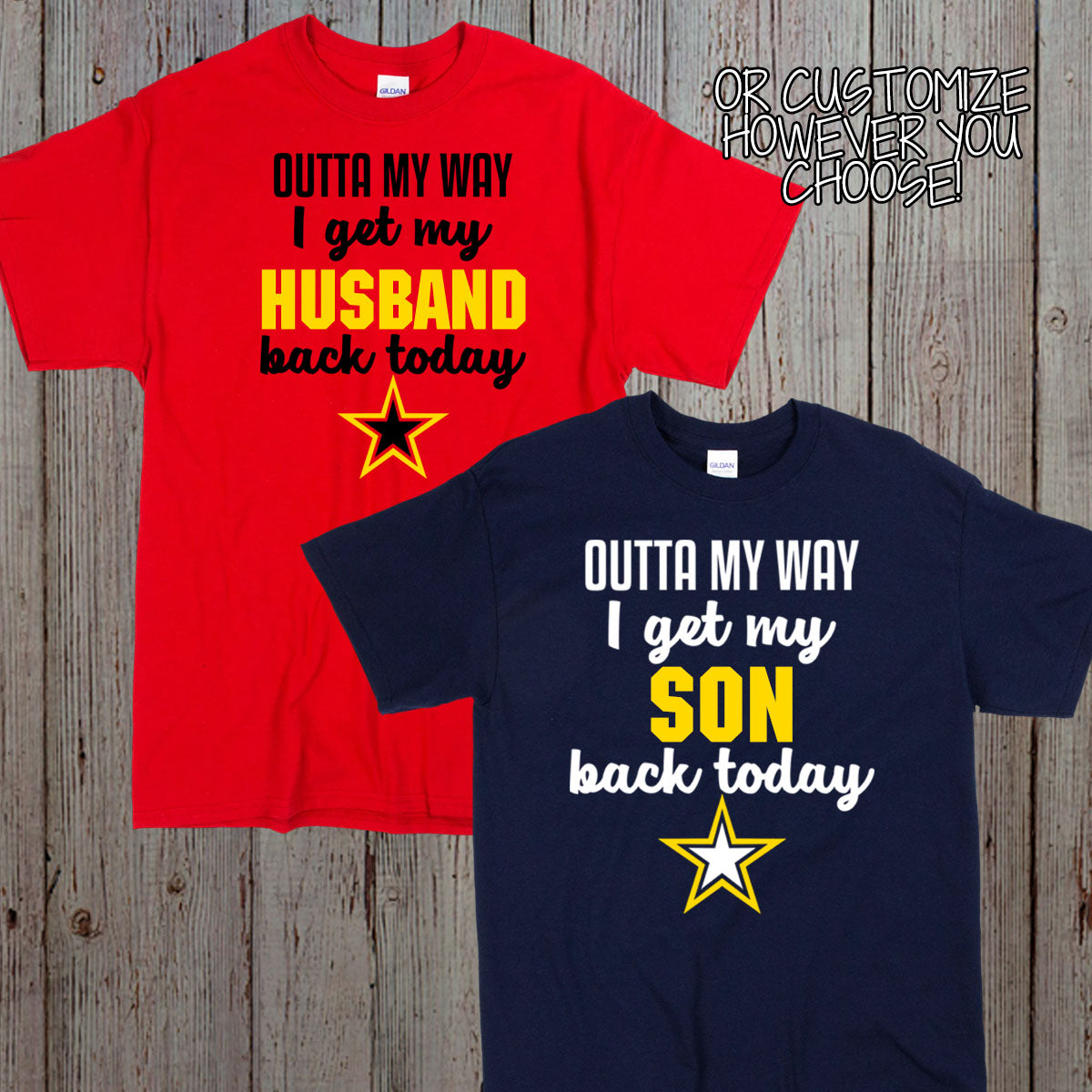 Outta My Way I Get My Soldier Back Today shirt