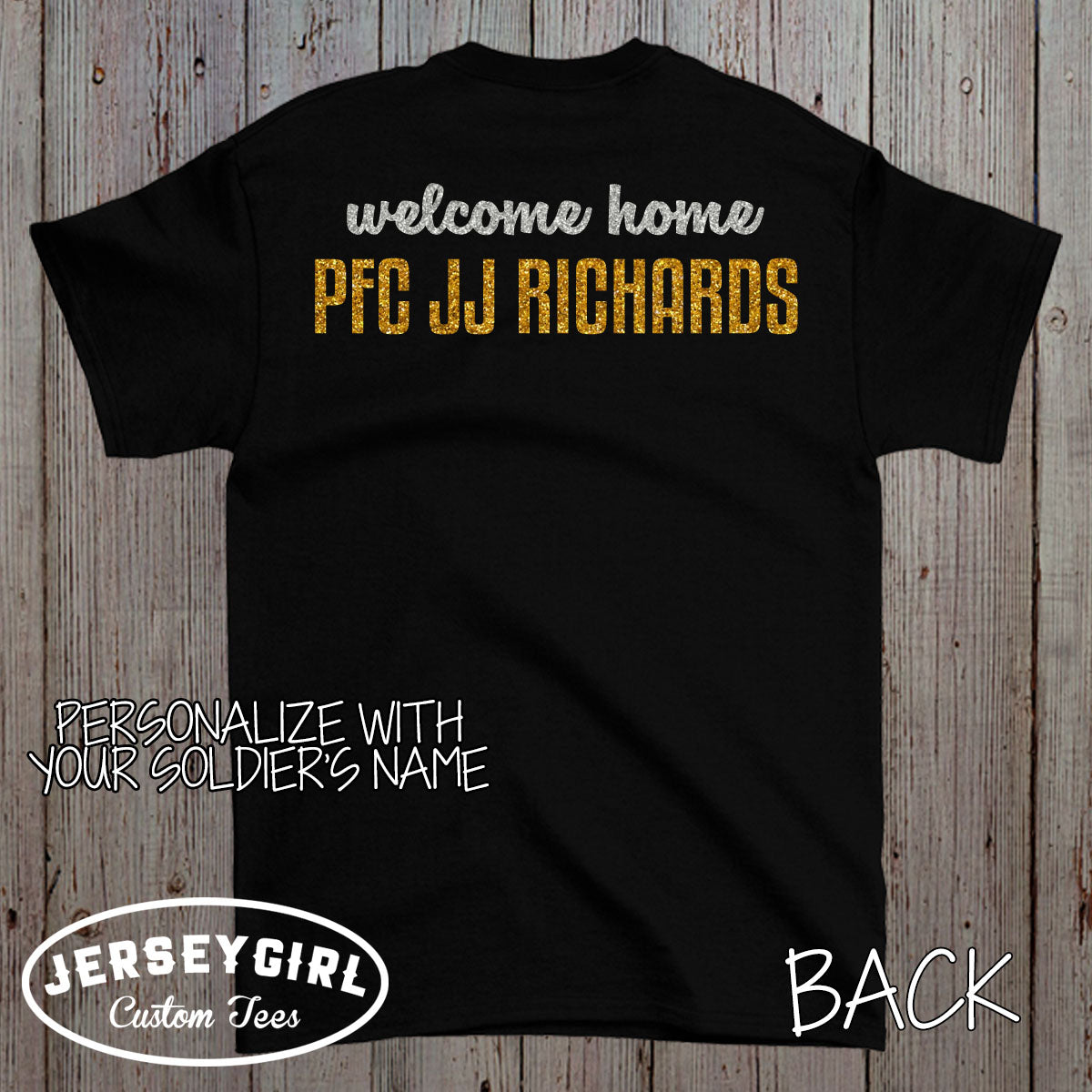 glitter Outta My Way I Get My Soldier Back Today shirt