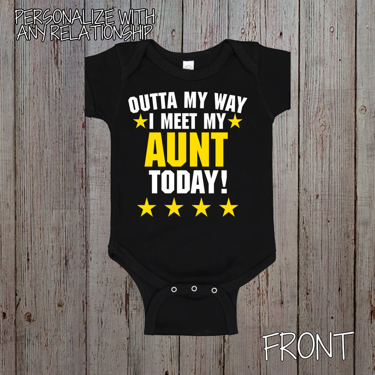 Outta My Way I Meet My Daddy Today baby bodysuit