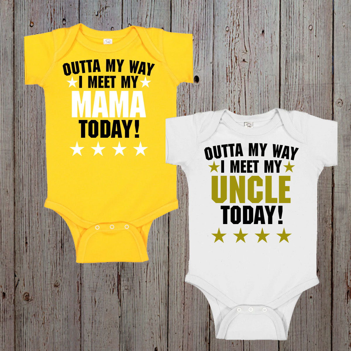 Outta My Way I Meet My Daddy Today baby bodysuit