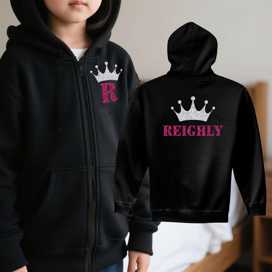 pageant zip up hoodie with name