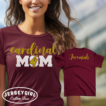 personalised boys' gymnastics mom shirt