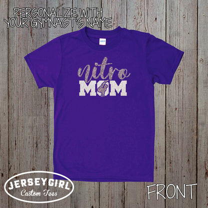personalised boys' gymnastics mom shirt