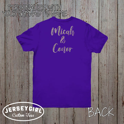personalised boys' gymnastics mom shirt