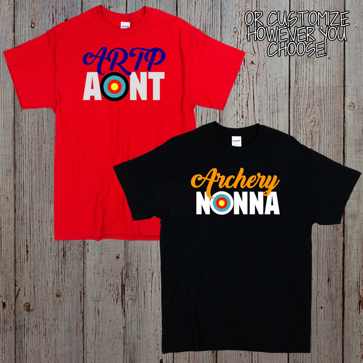 personalized archery mom t-shirt