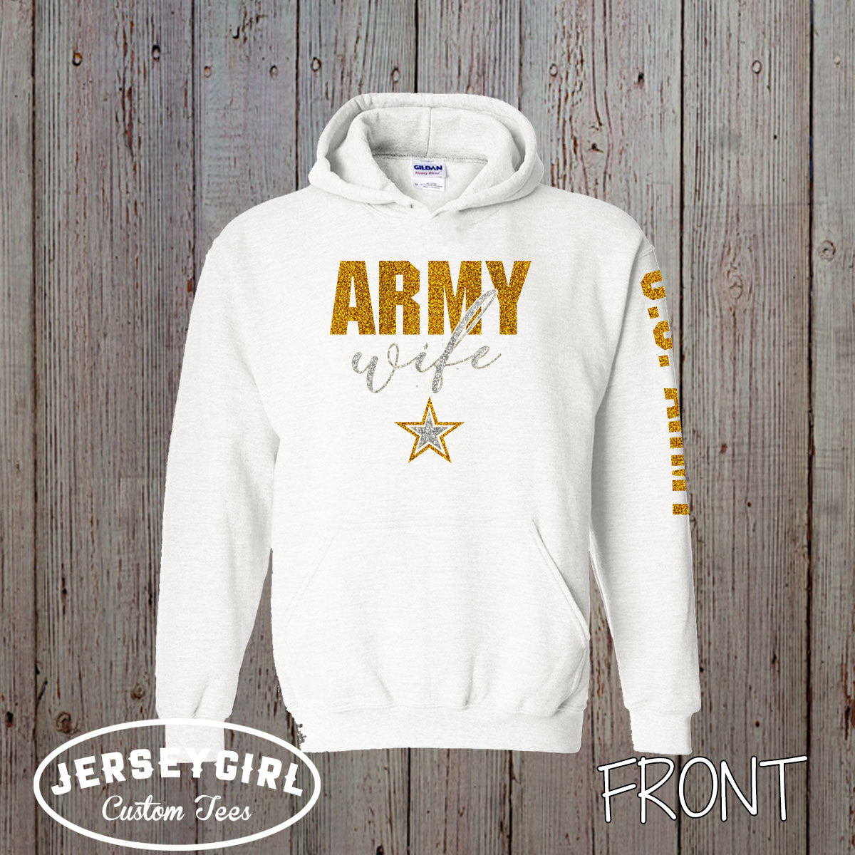 custom Army wife hoodie