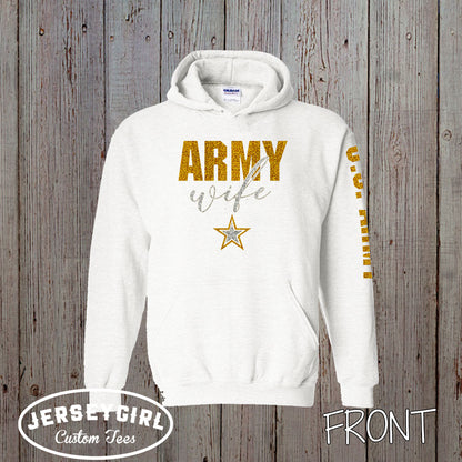 custom Army wife hoodie