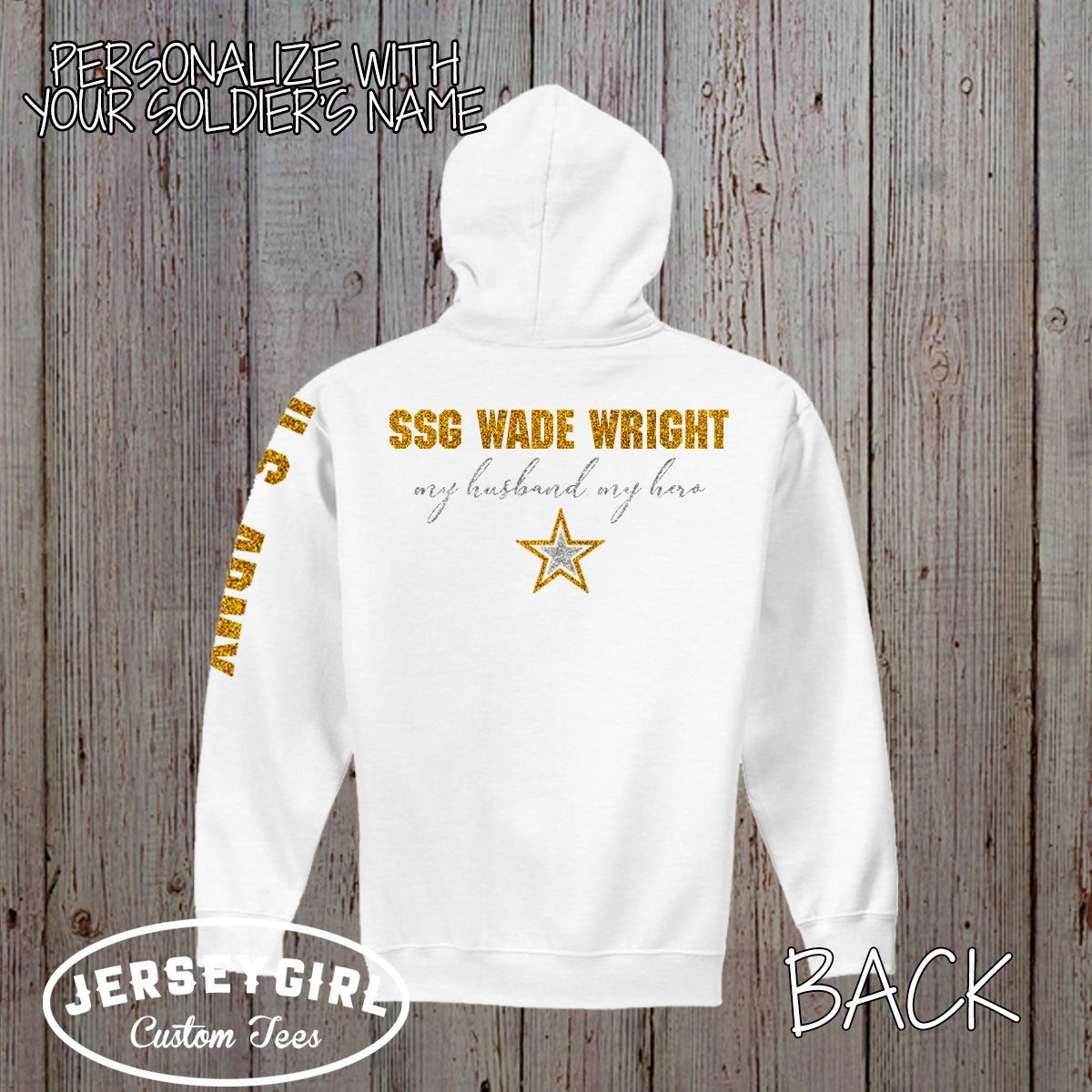 custom Army wife hoodie