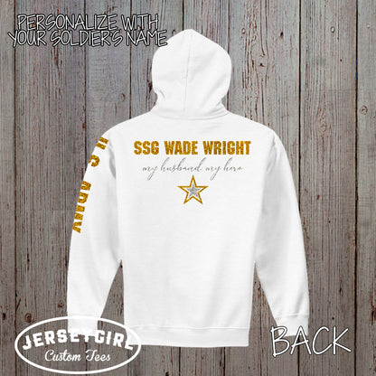 custom Army wife hoodie