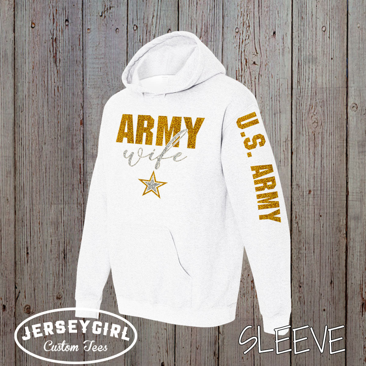 custom Army wife hoodie