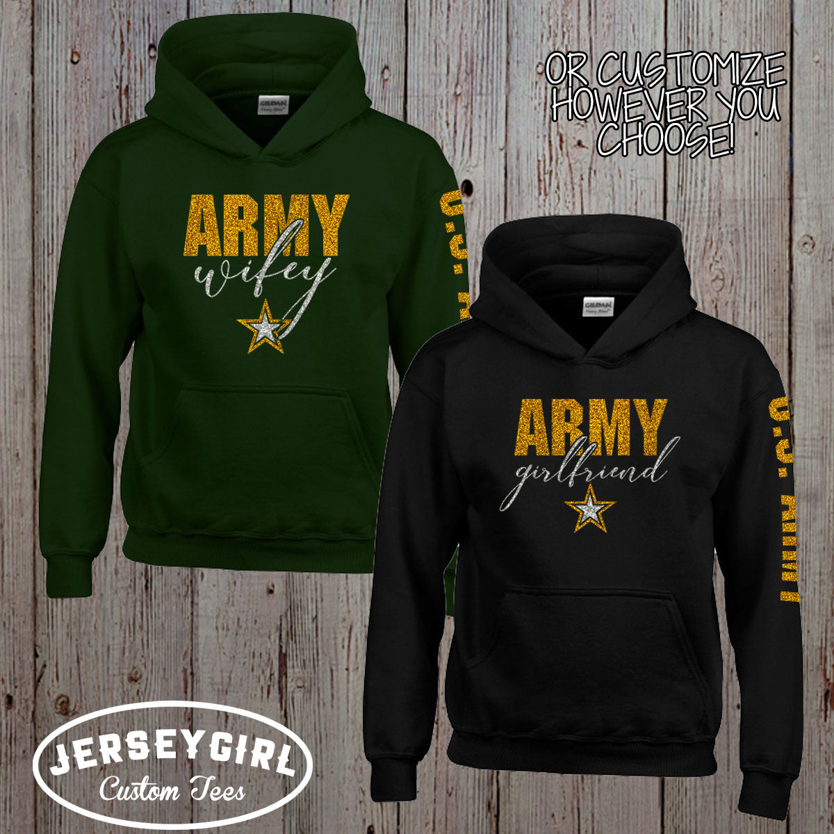 custom Army wife hoodie