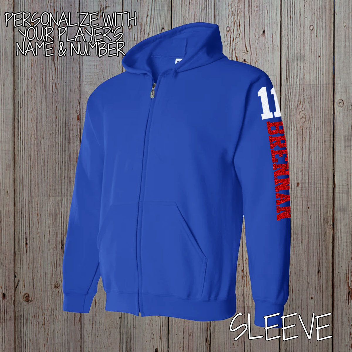 personalized baseball mom zip up hoodie