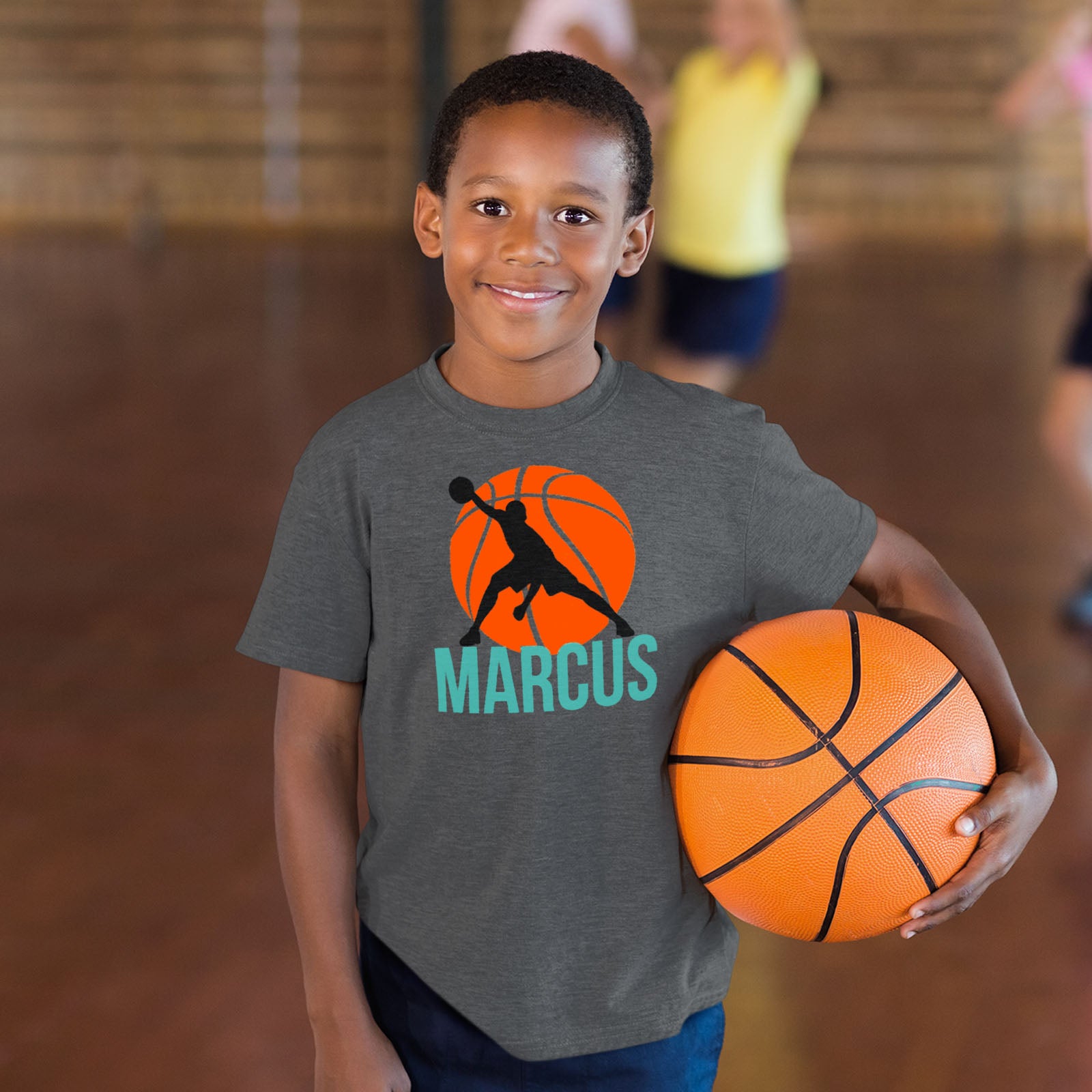 personalized boys basketball shirt