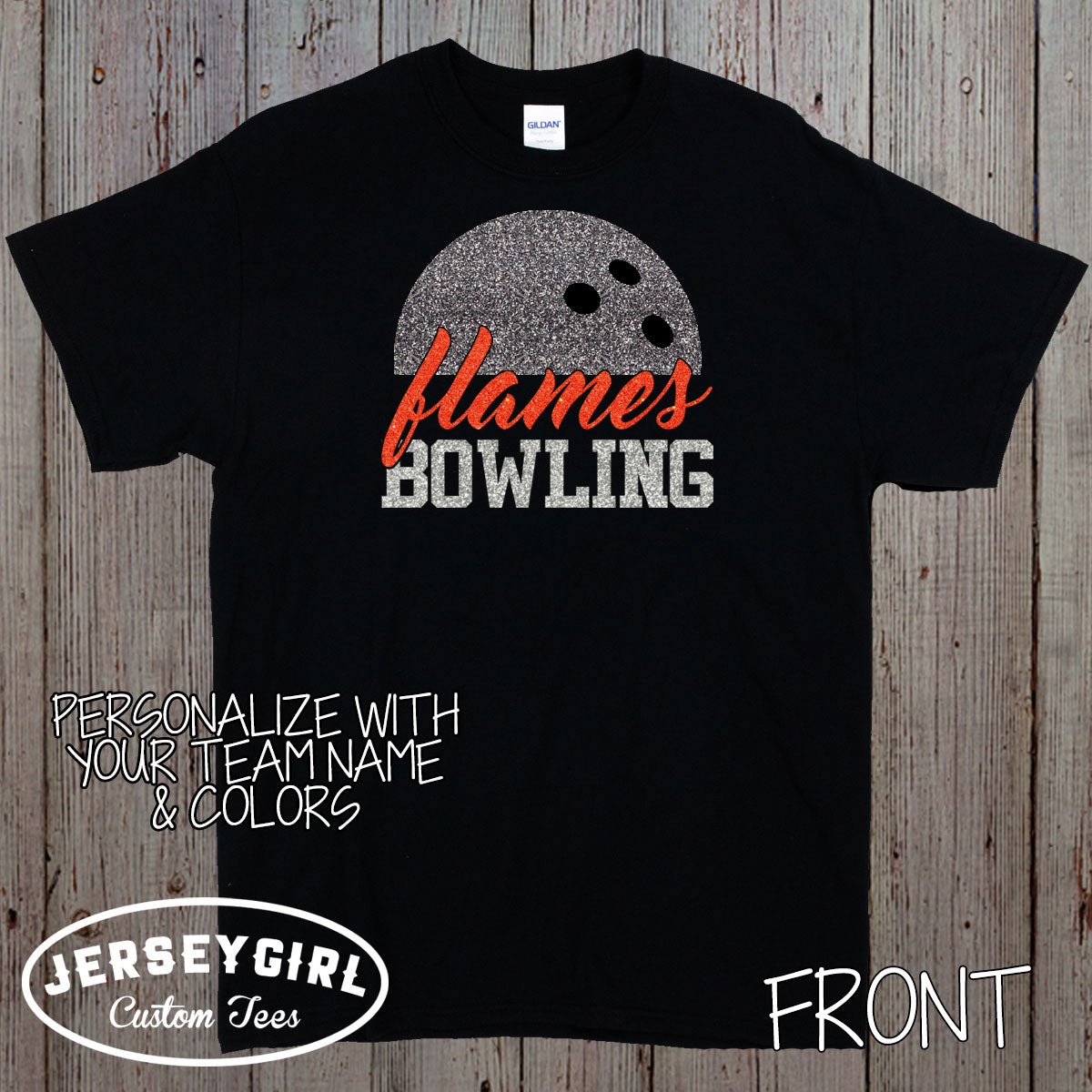 custom glitter bowling shirts