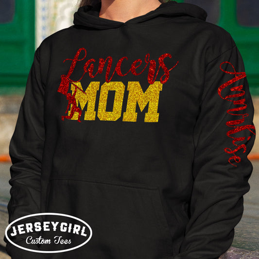 custom glitter color guard mom sweatshirt