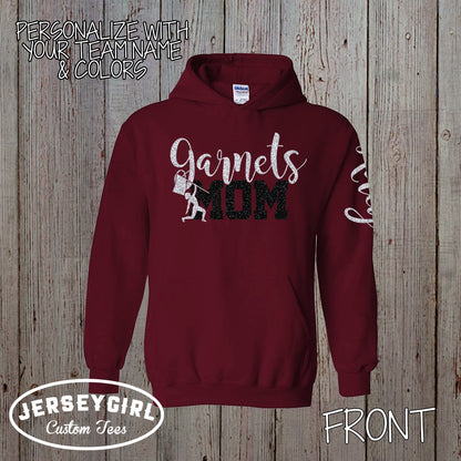 custom glitter color guard mom sweatshirt