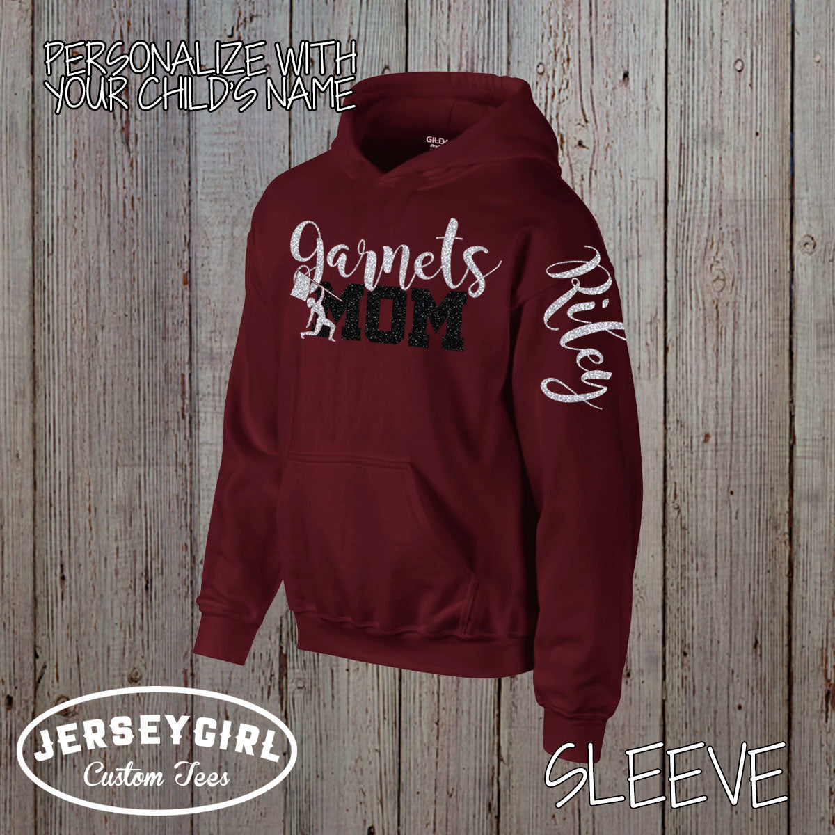 custom glitter color guard mom sweatshirt