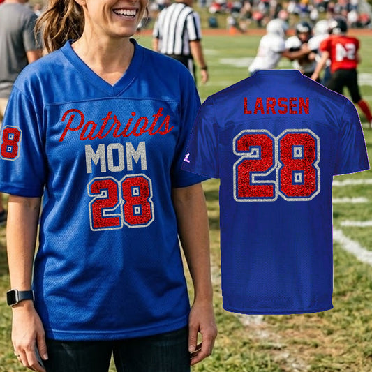 personalized football mom jersey