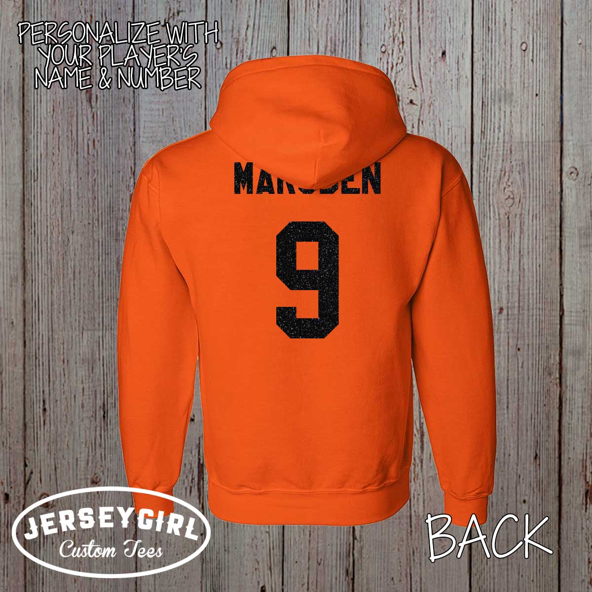 custom glitter hockey sweatshirt