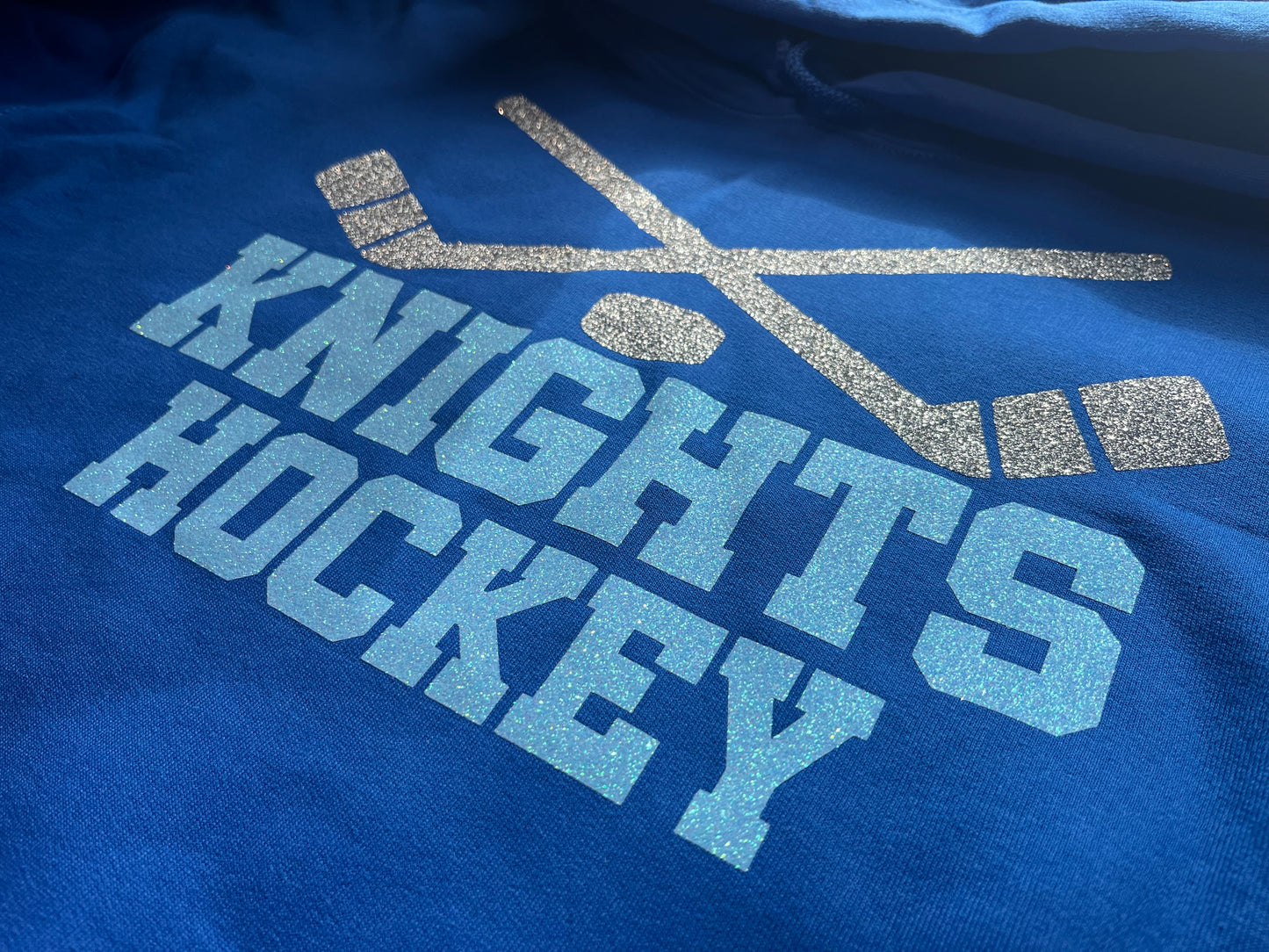 personalized glitter hockey sweatshirt 