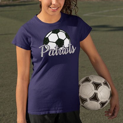 personalized glitter soccer shirt