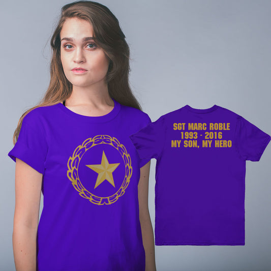 Personalized Gold Star Family Shirt with Service Member's Name