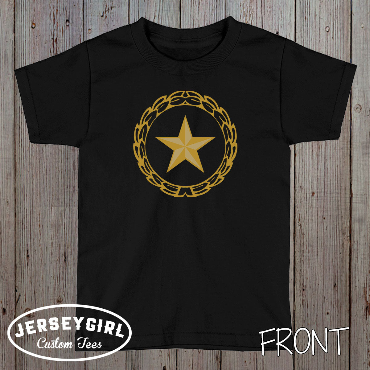 Personalized Gold Star Family Shirt with Service Member's Name