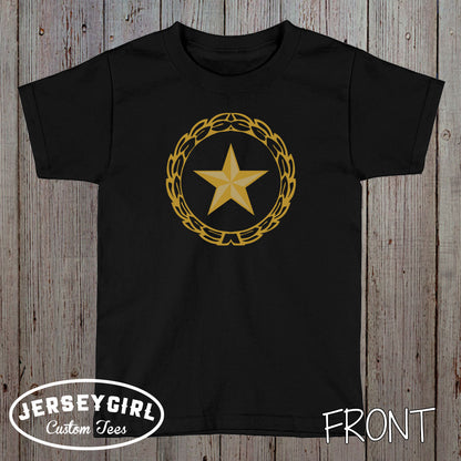 Personalized Gold Star Family Shirt with Service Member's Name