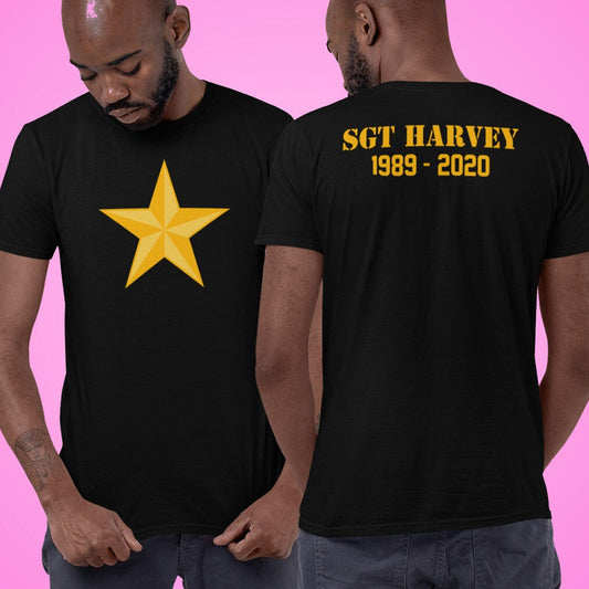 Personalized Gold Star Shirt with Service Member's Name