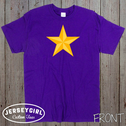 Personalized Gold Star Shirt with Service Member's Name